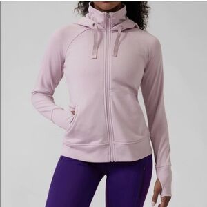 Athleta Triumph Lavender Zip-Up Hoodie
